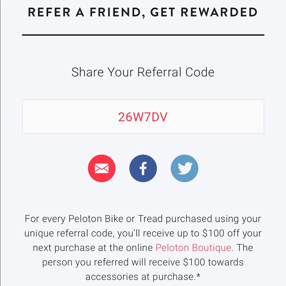 Peloton $100 OFF Promo Code